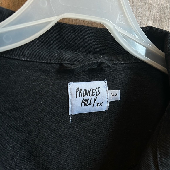Princess Polly Black Denim Jean Jacket - Picture 2 of 5